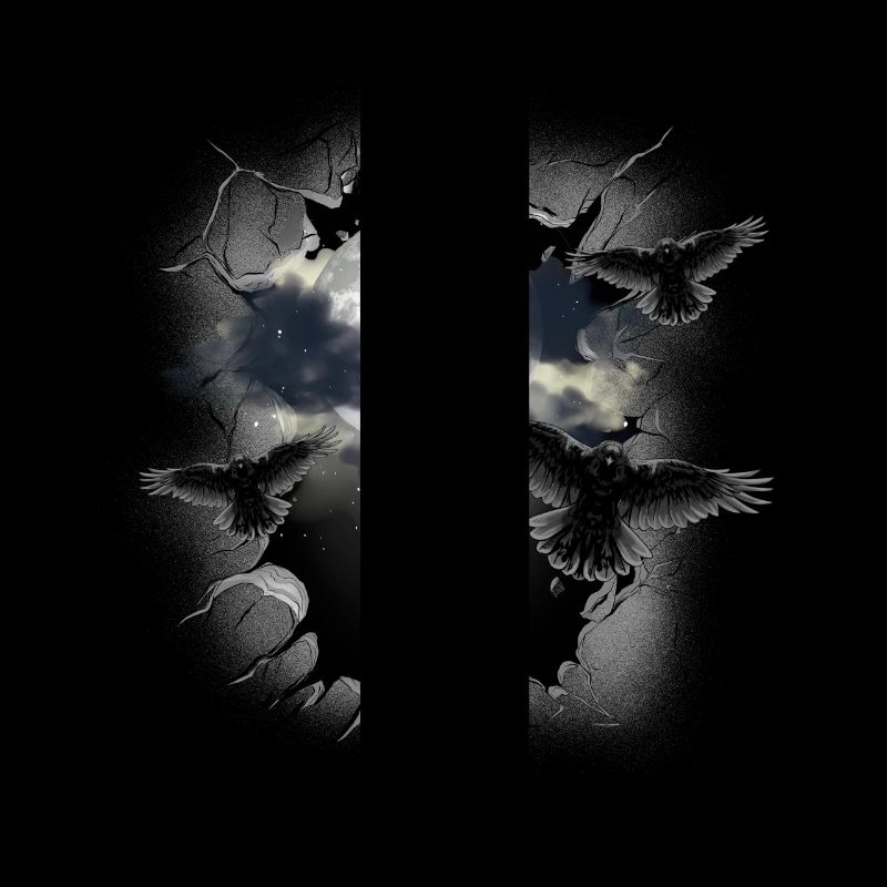 Halloween Ravens Raven Moon Full Moon Crows