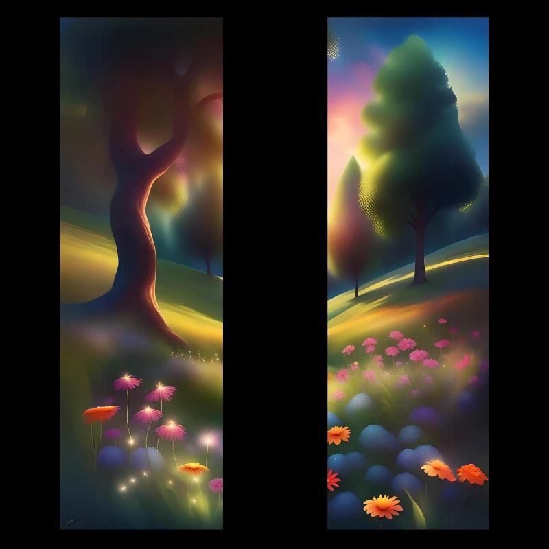 Magnifique conception graphique de forêt