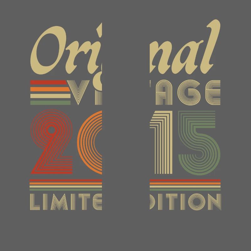 Original 2015 Vintage Retro Anniversary Gift