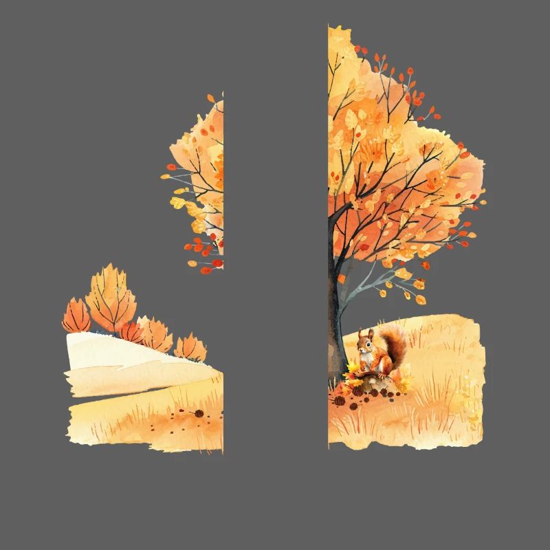 Herbst Eichhörnchen Autumn Squirrel