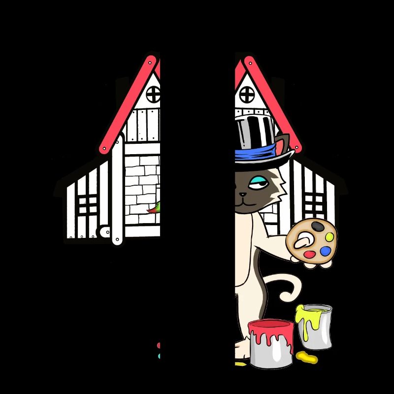 Cat Painter Professions Workspace Job