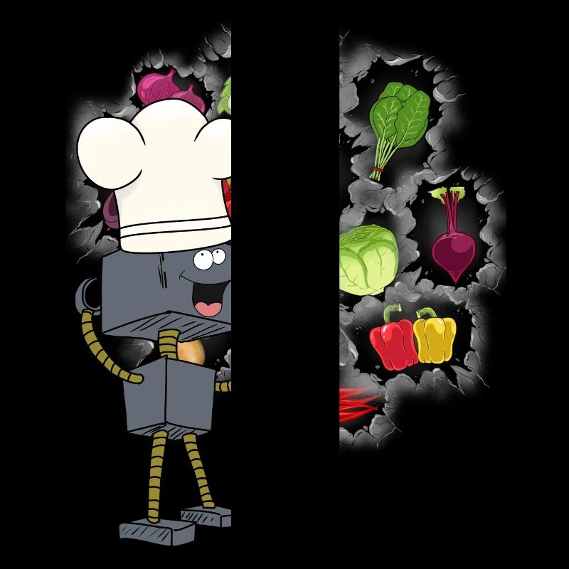 Robot Chef Cooks Cook Kitchen Culinary Arts