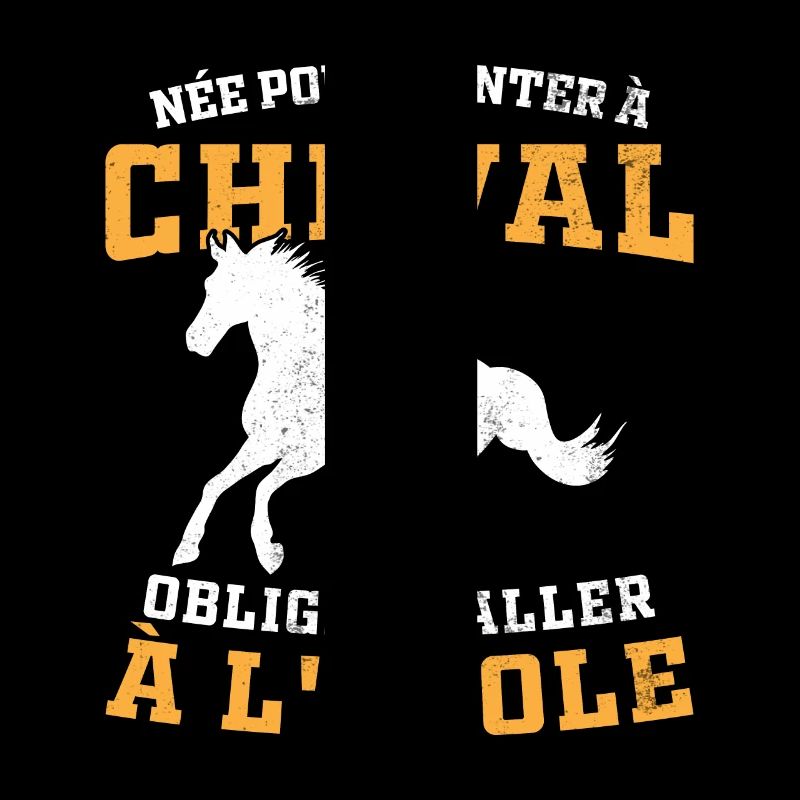 Née pour monter à cheval obligée d'aller à l'école