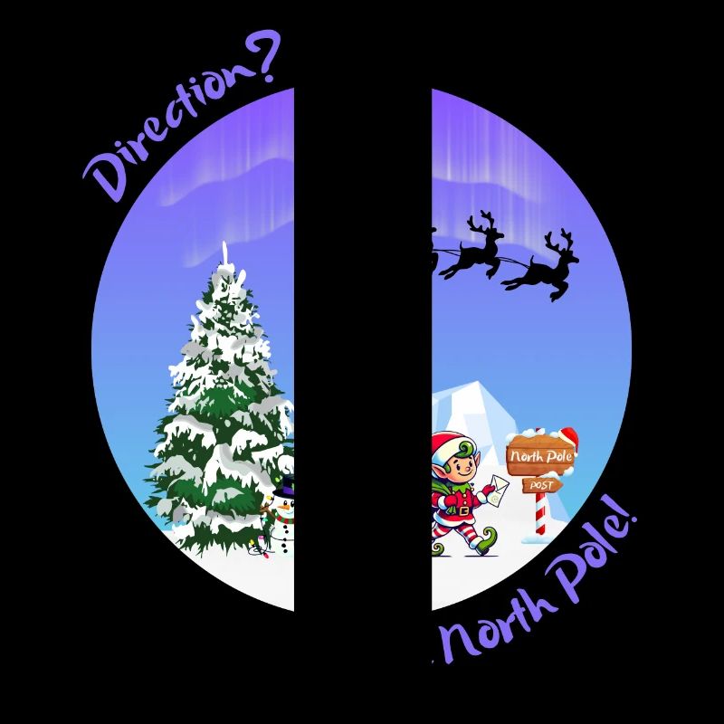 Courrier de Noël. Poste des lutins de Noël. Pôle nord