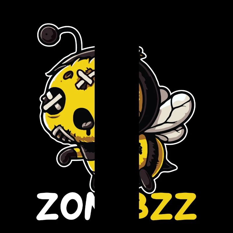 Zombzz Funny Bee As A Zombie Pun