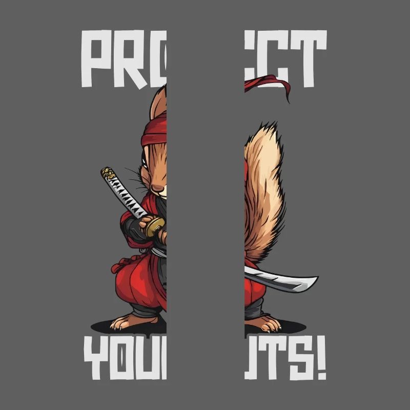 Protect Your Nuts Ninja Squirrel