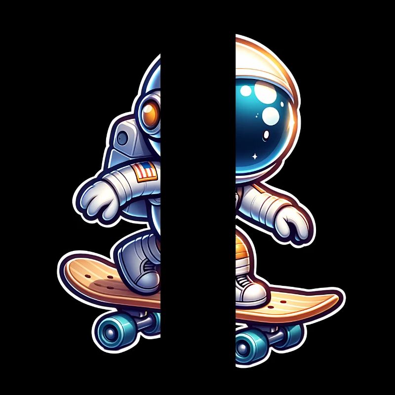 Planche à roulettes Skate Astronaute