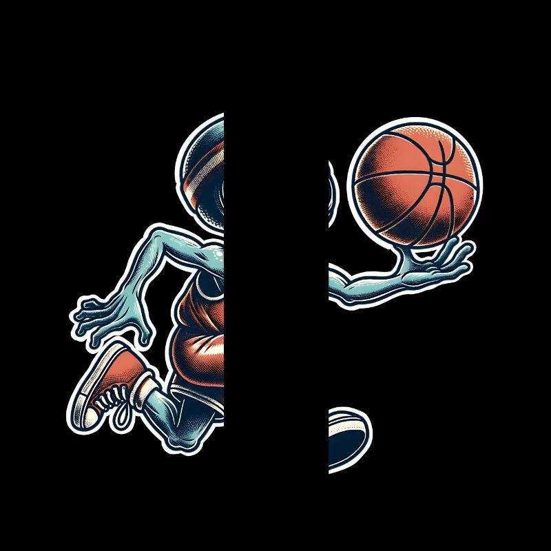 Alien Basketball Dunking