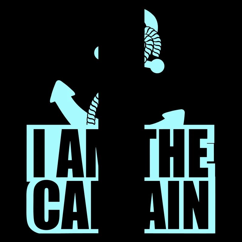 I Am the Captain Anker Crew Spruch Text Zitat Logo