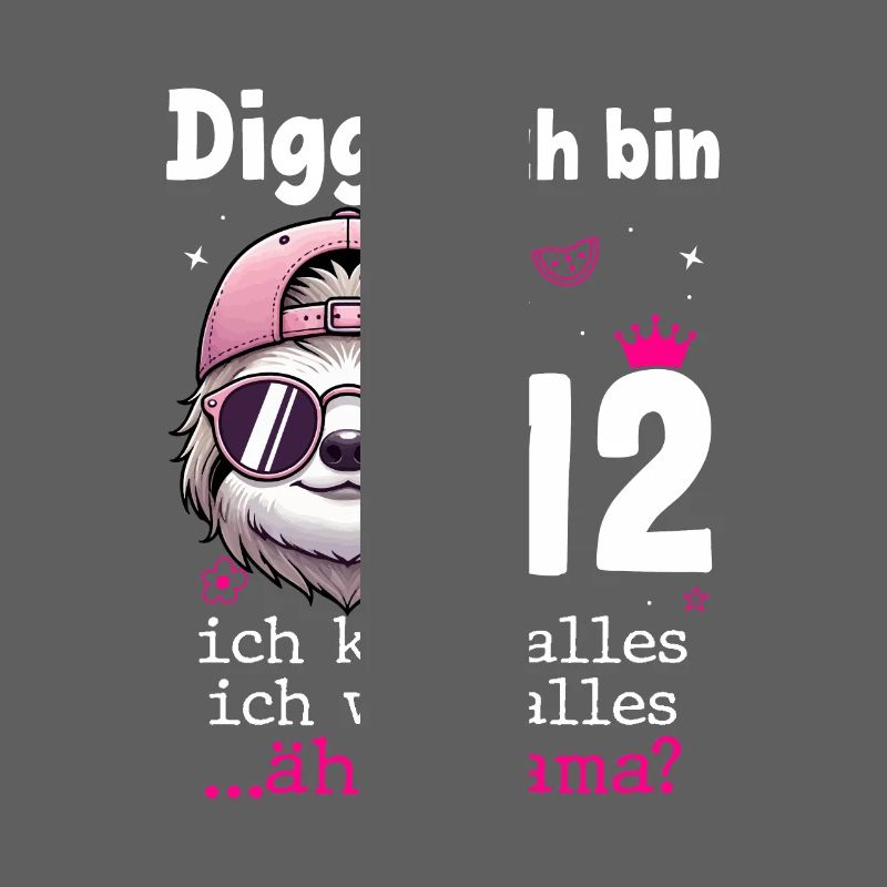 Digga Ich Bin 12 Kindergeburtstag Mädchen