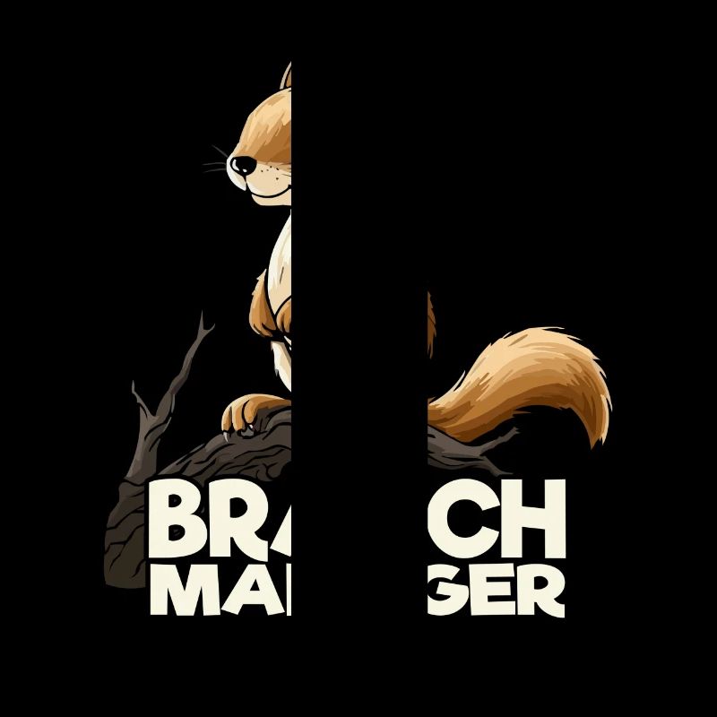 Lustiges Eichhörnchen Branch Manager Cartoon