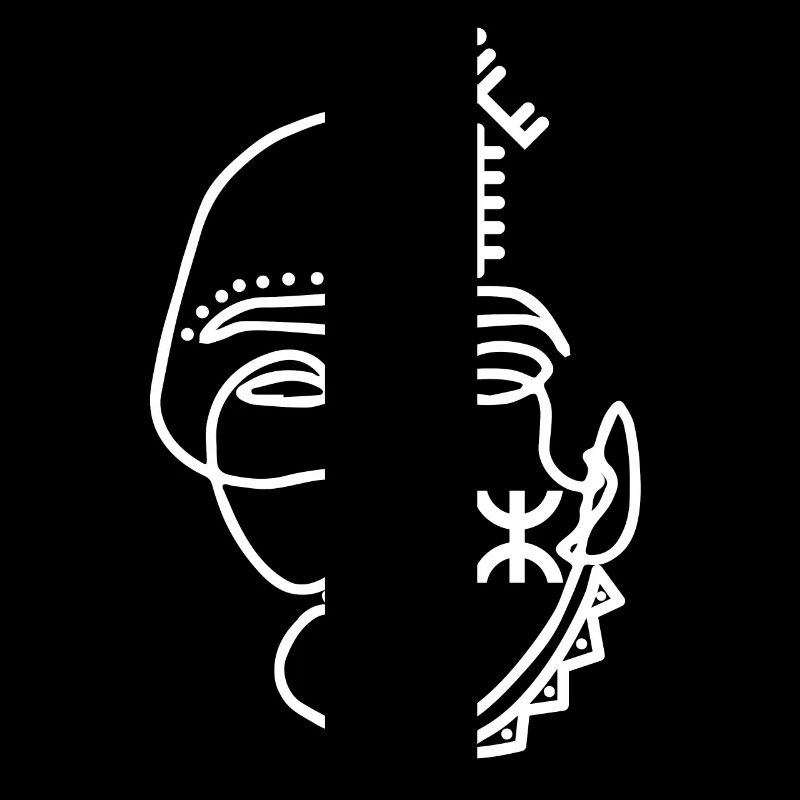 AMAZIGH TATTOO GESICHT MIT SCHMUCK