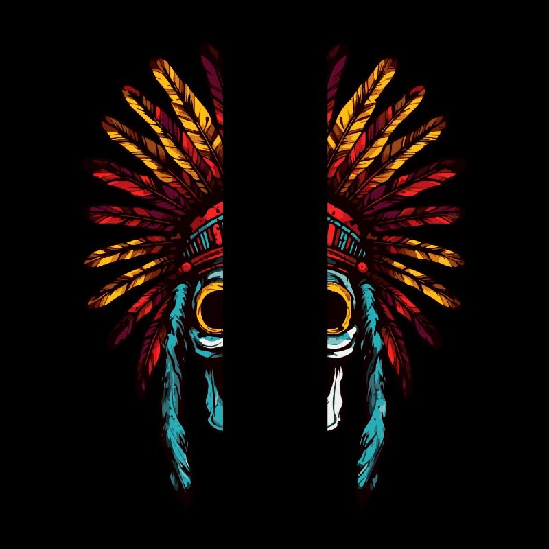 Apache Totenkopf Indianer