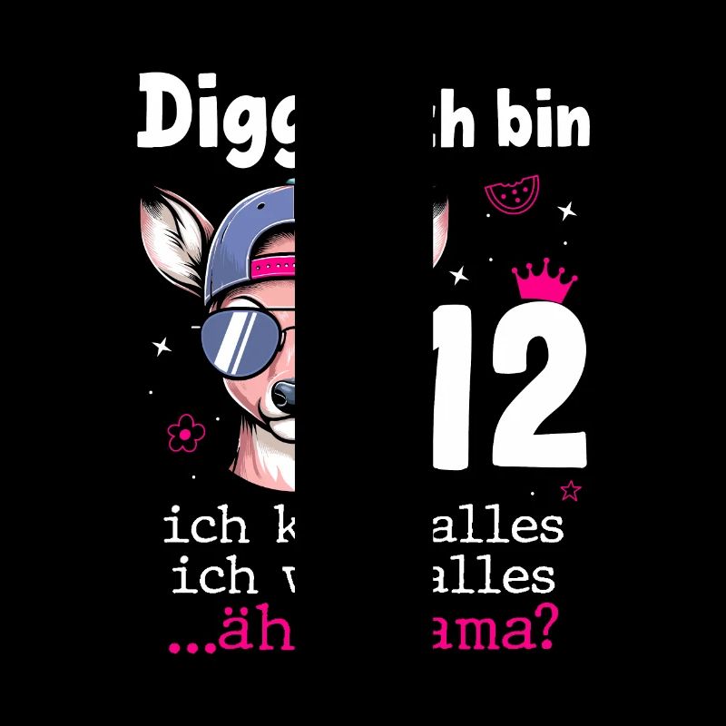 Digga Ich Bin 12 Kindergeburtstag Mädchen