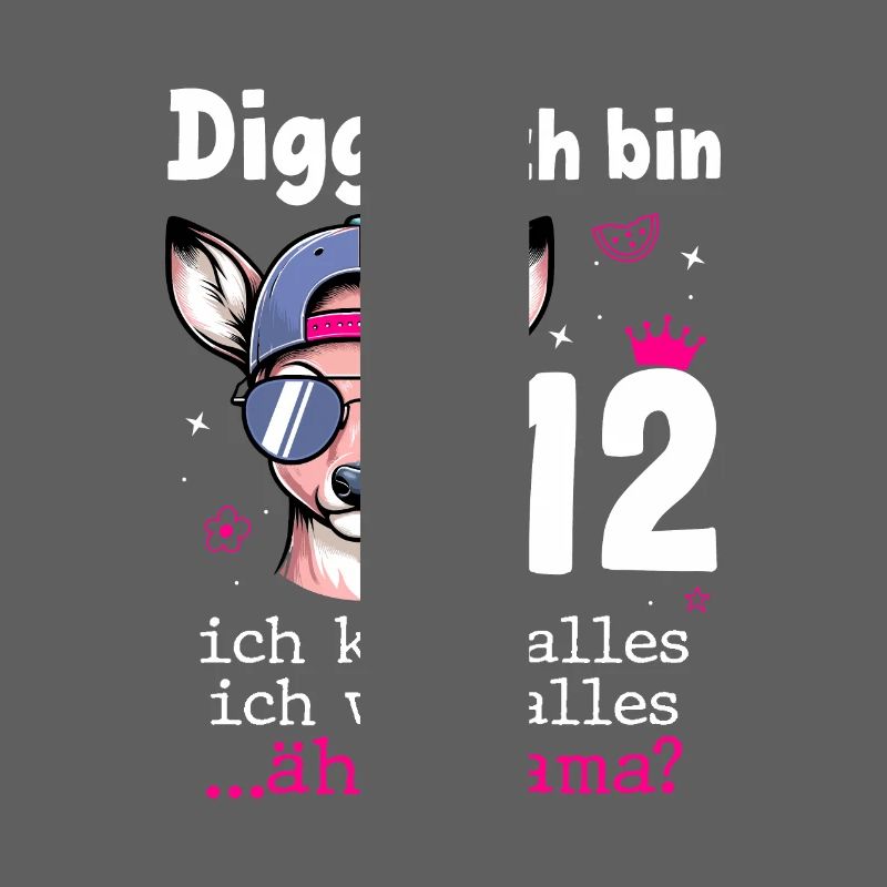 Digga Ich Bin 12 Kindergeburtstag Mädchen