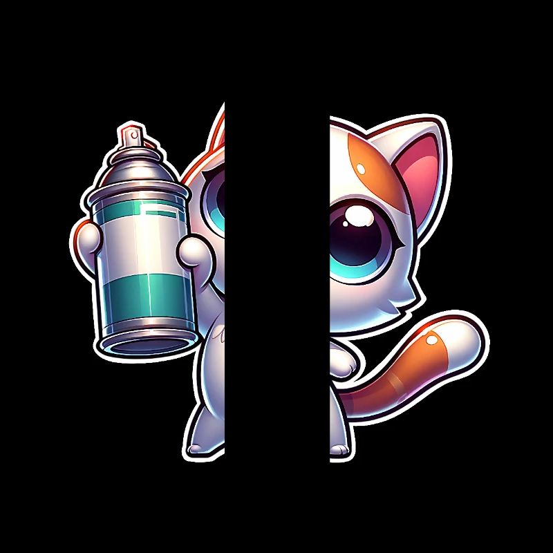 Chat Spray Peut Graffiti