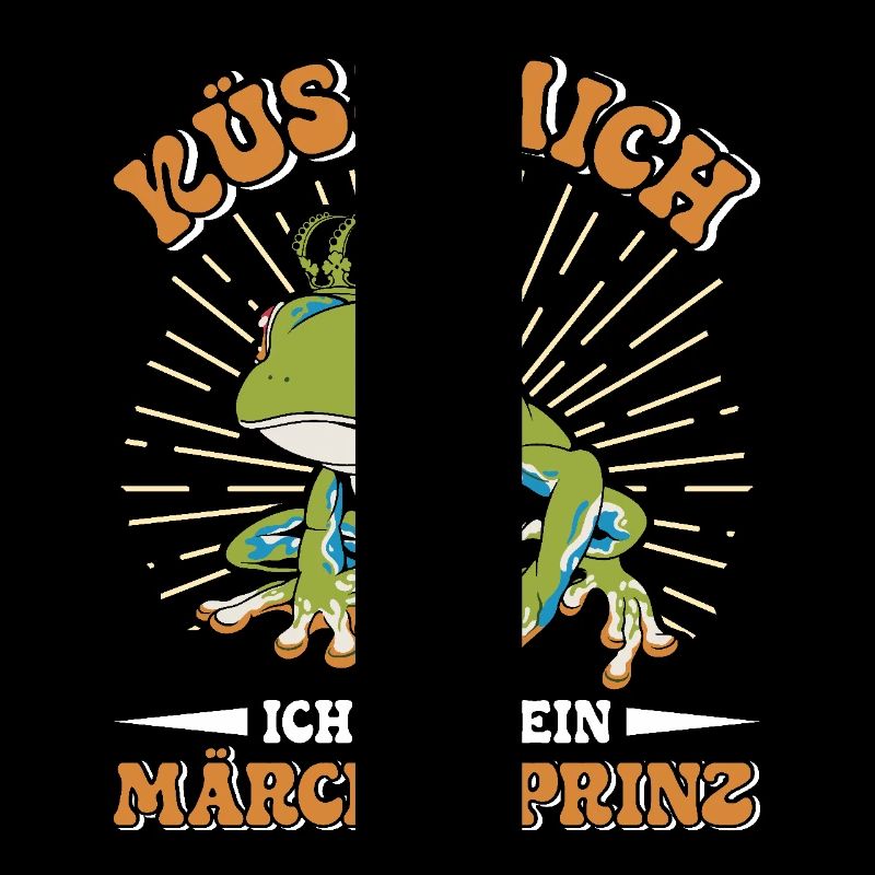 Froschkostüm KÜSS MICH BIN EIN MÄRCHENPRINZ
