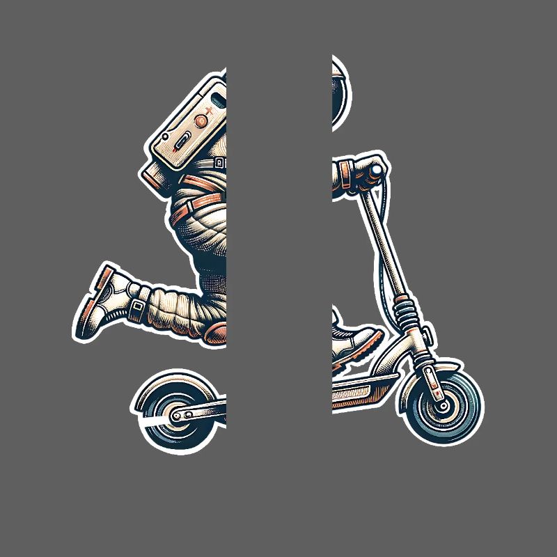 E-Scooter E-Roller Astronaut Scooter