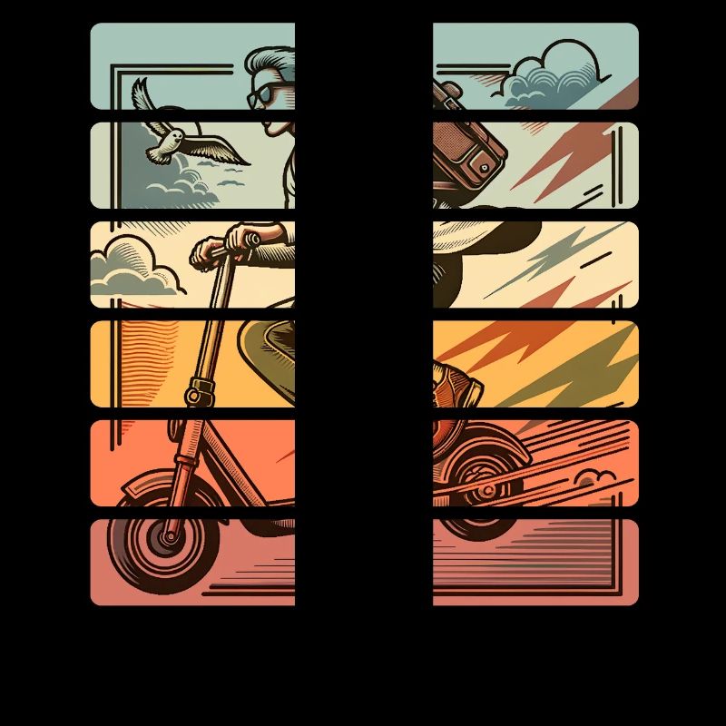 E-Scooter E-Roller Tretroller