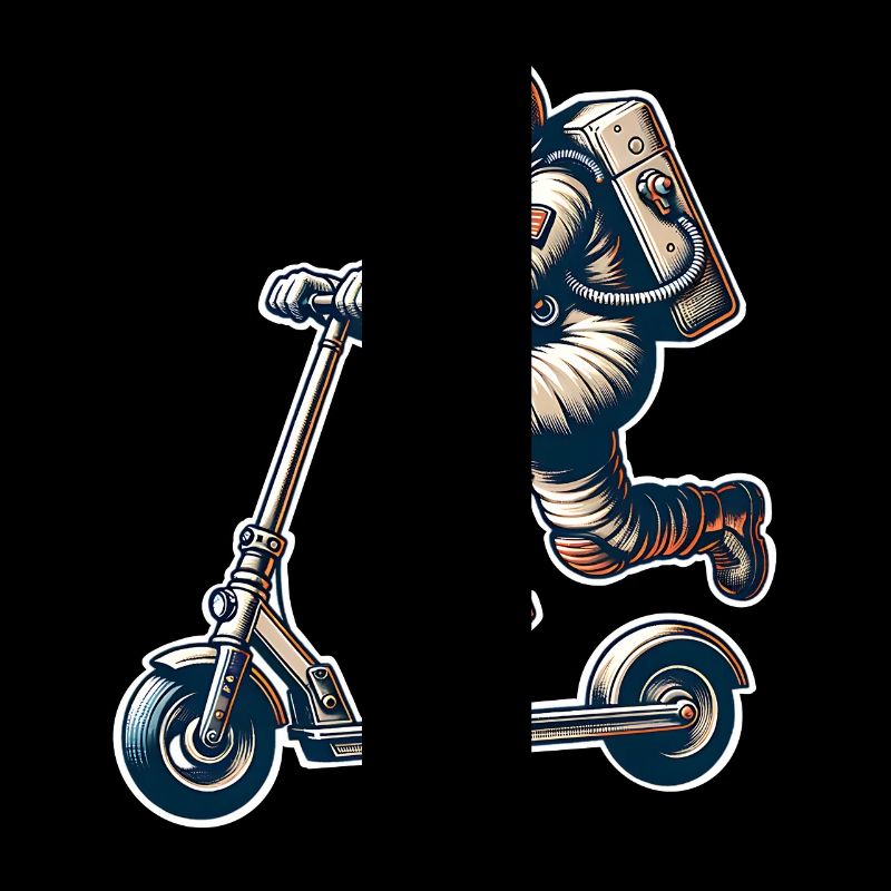 E-Scooter E-Scooter Trottinette Astronaute