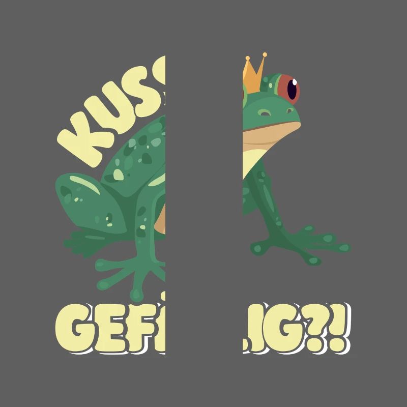 Froschkostüm Lustig KUSS GEFÄLLIG? Faschings