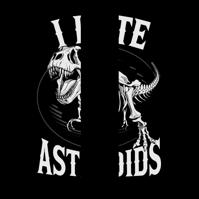 I Hate Asteroids Funny Dinosaur Lovers Saying