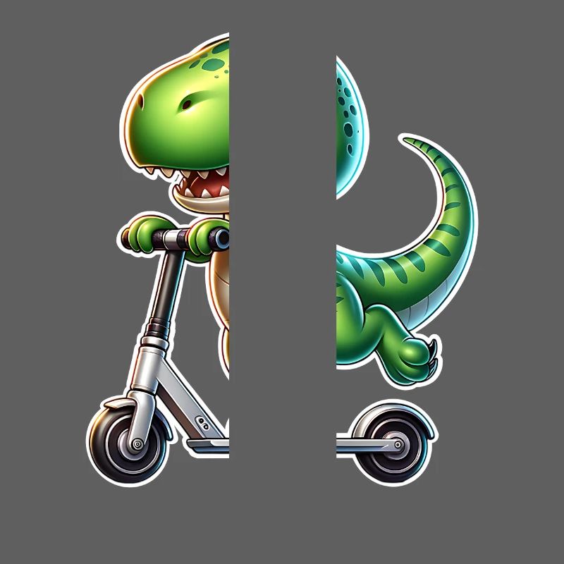 E-Scooter E-Roller Dino T Rex Scooter
