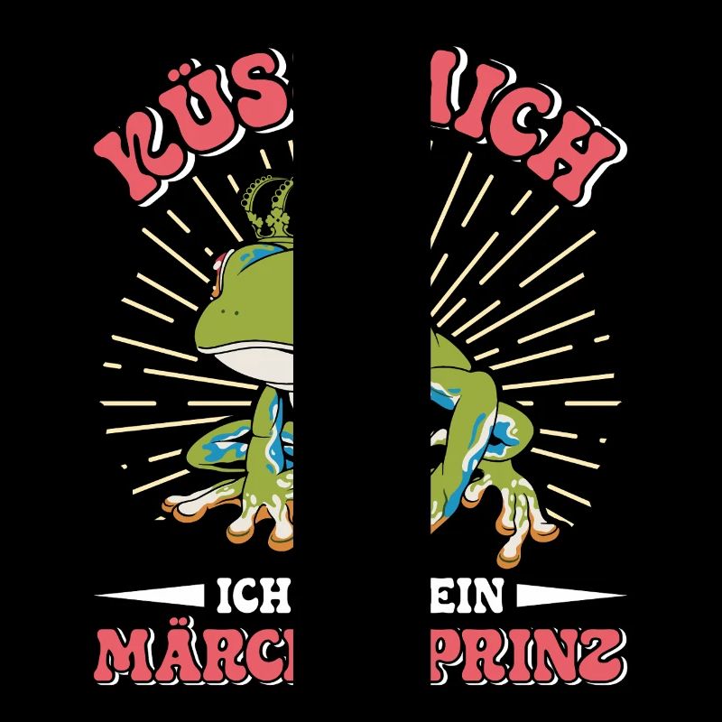 Froschkostüm KÜSS MICH BIN EIN MÄRCHENPRINZ