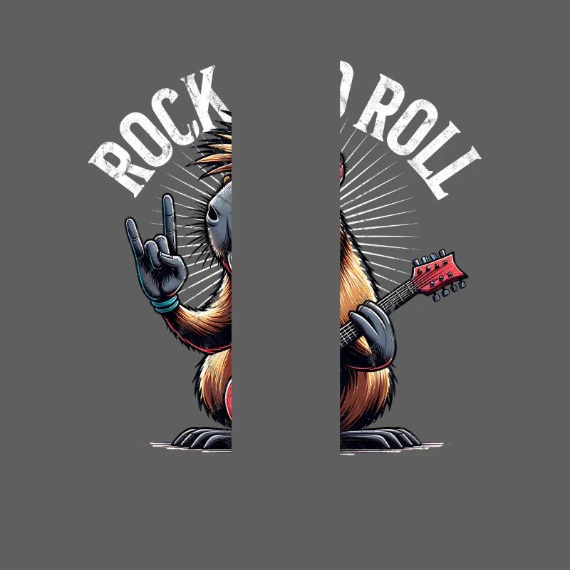 Capybara Rock and Roll Guitarist