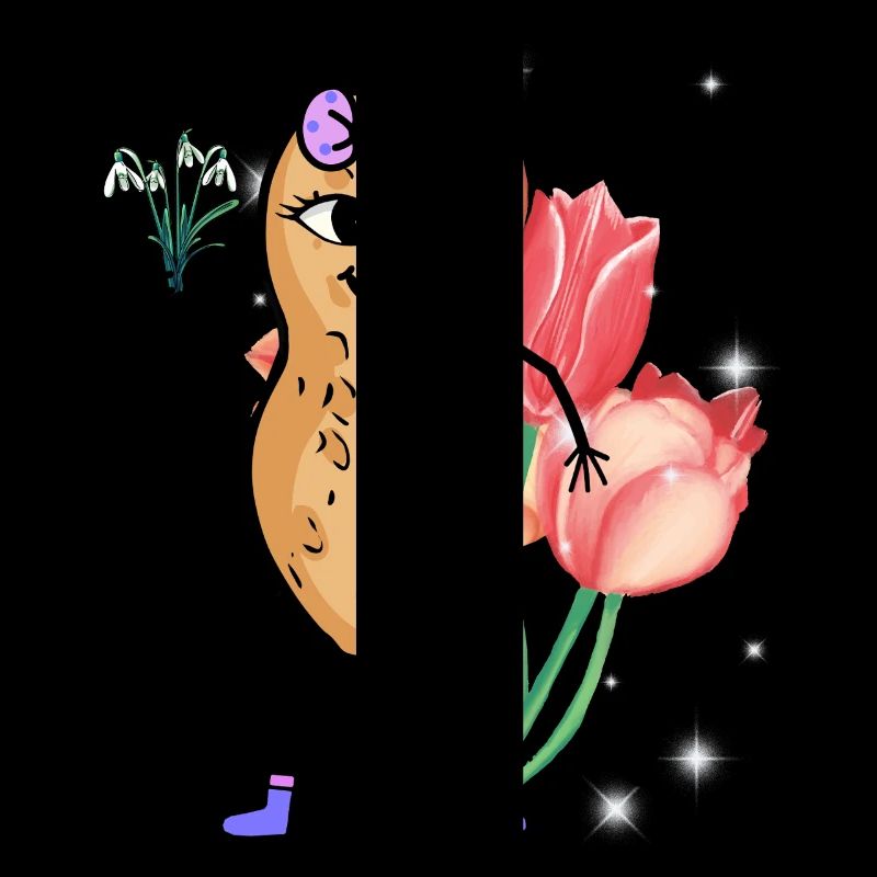 Peanut Spring Flowers Easter Flower Greeting Greeting