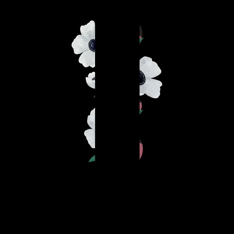 Serpent et fleurs blanches illustration serpent et