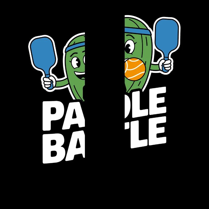Pickleballspieler Dinkball Paddle Gurken Design