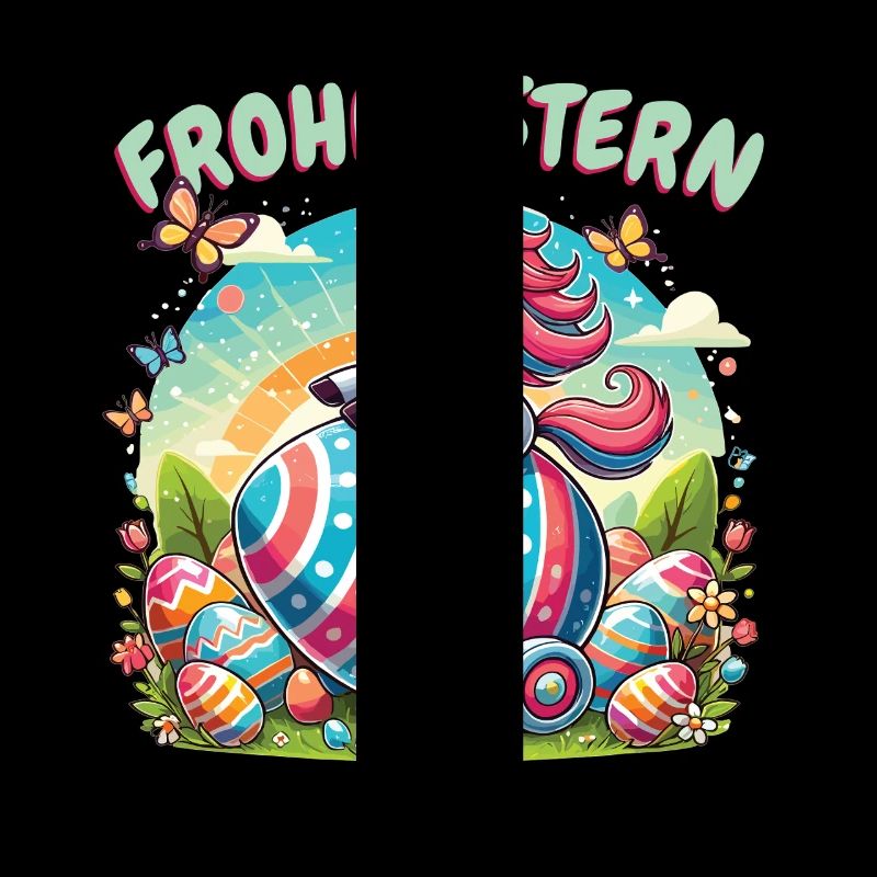 Happy Easter Unicorn – Funny Easter Egg Design