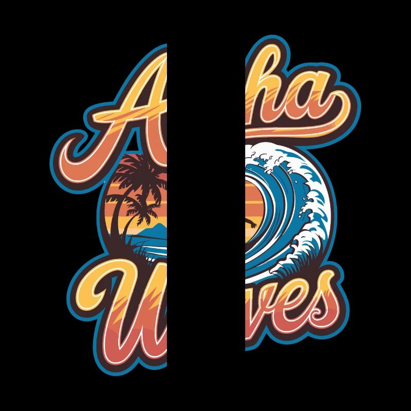 Surfing experience with waves and sun
