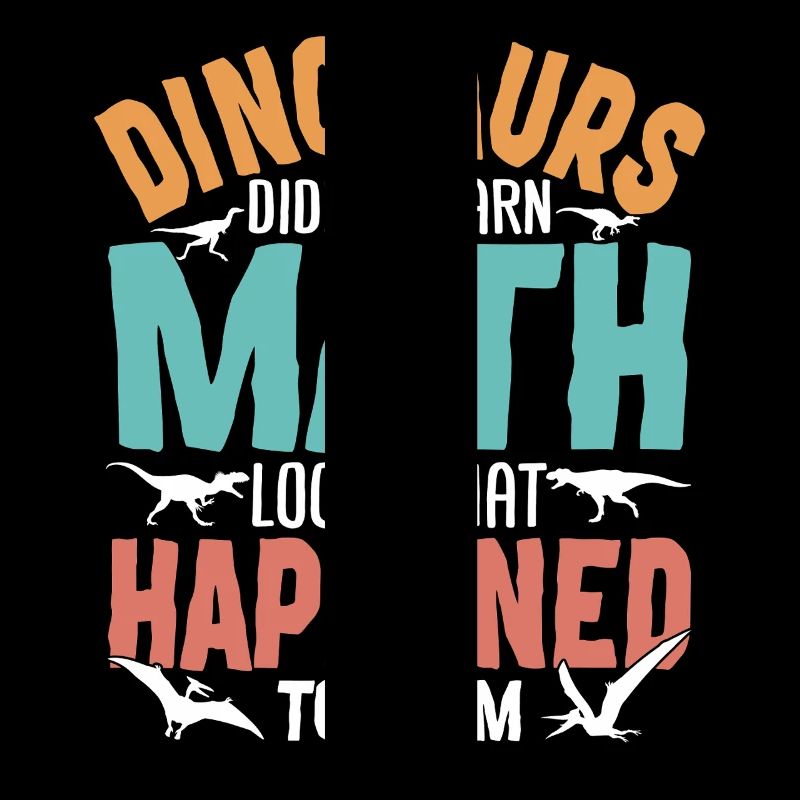 Funny Math Dinosaur Design for Teacher