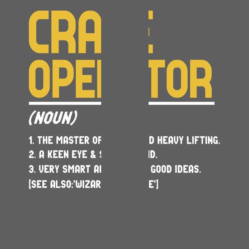 Crane operator definition
