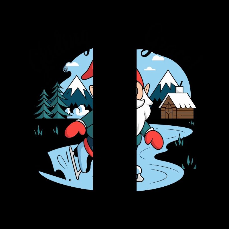 Gliding With Grace ISkating Dwarf Art