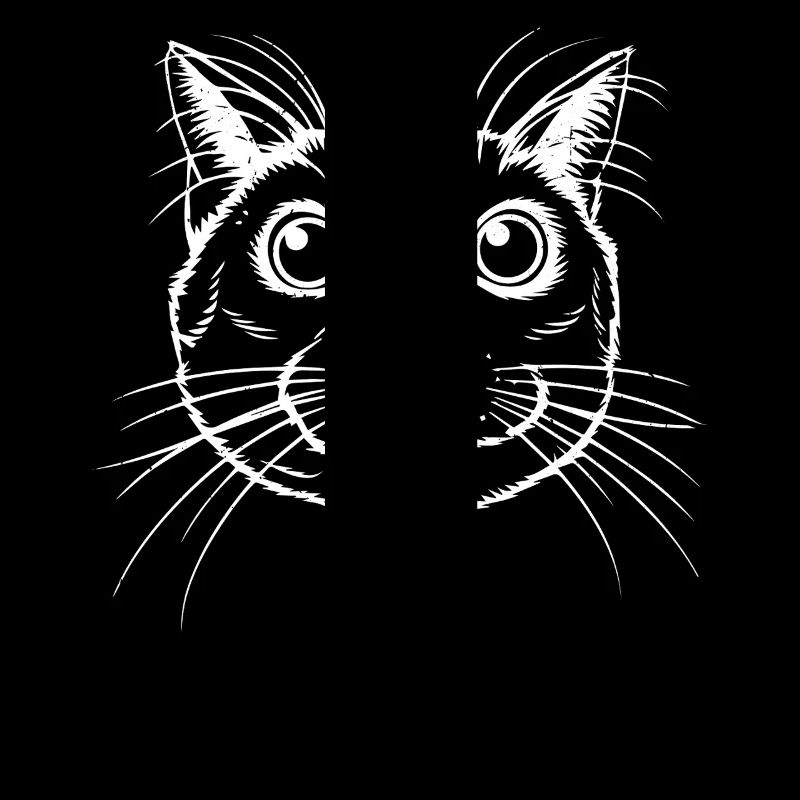 Detailliertes Katzenkopf-Design