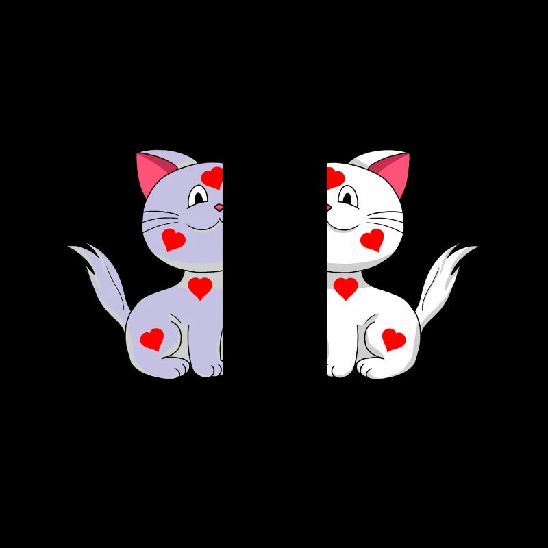 Coeurs de chat Coeurs Saint-Valentin Saint-Valentin Chats