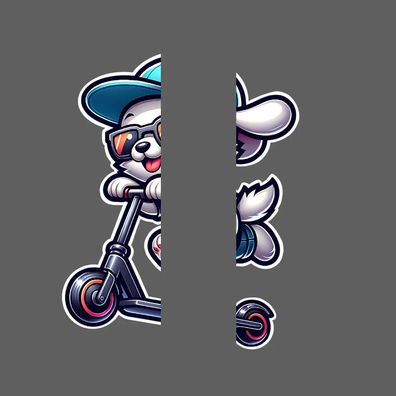 E-Scooter E-Scooter Scooter Dog