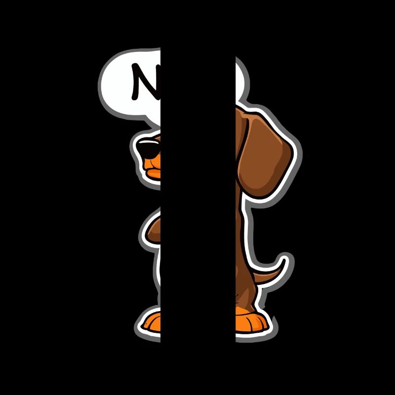 Teckel Nope – Expression charmante pour teckel