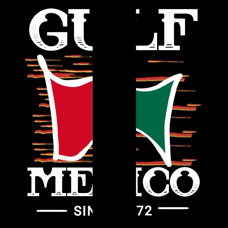 Golfe du Mexique avec drapeau