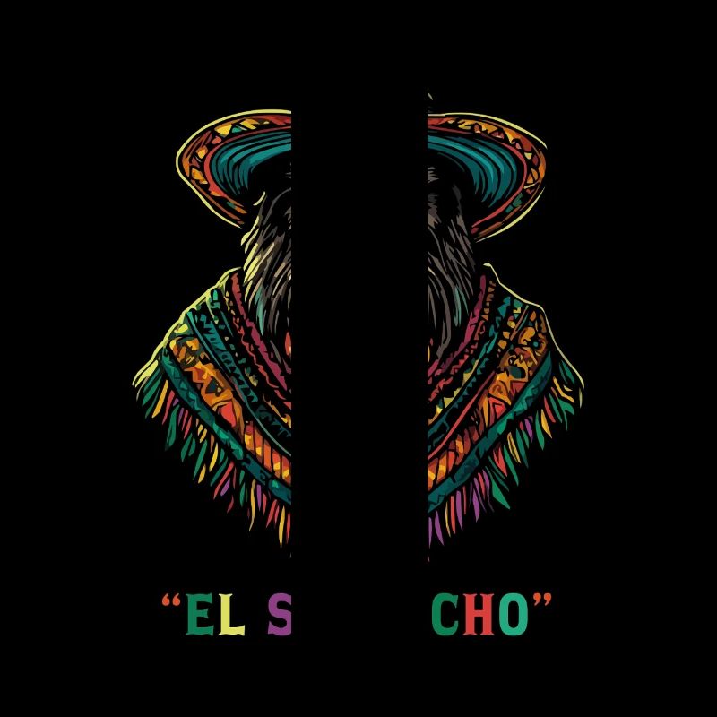 El Squatcho Mexikanischer Stil mit Poncho und