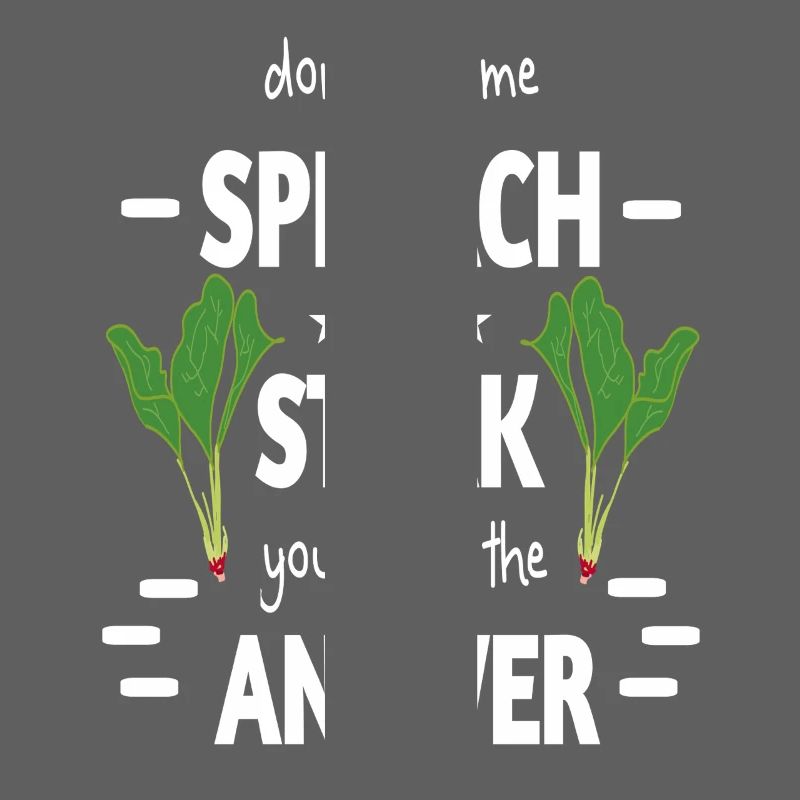 Spinatzeit oder Steak ironisch aufbereitet lustig