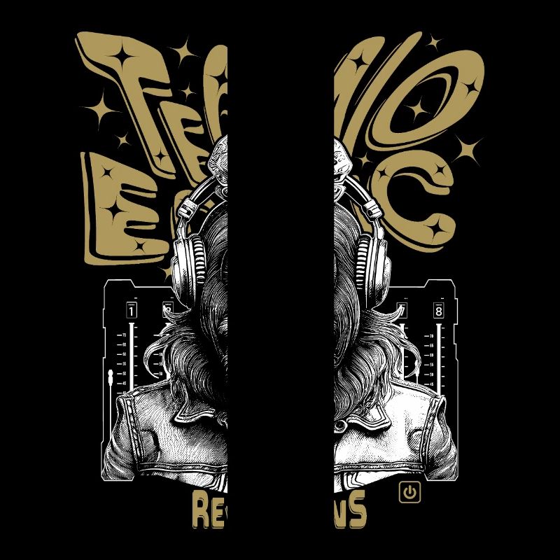 T-Shirt Monkey Grooves : Des vibrations techno en extase !