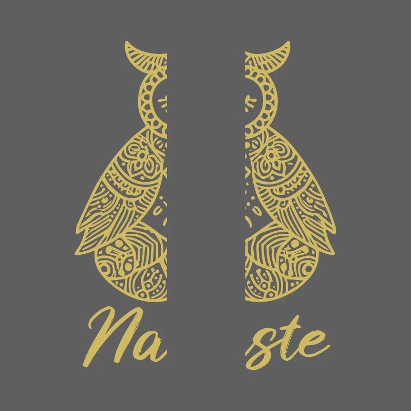 Namaste Eule Mandala