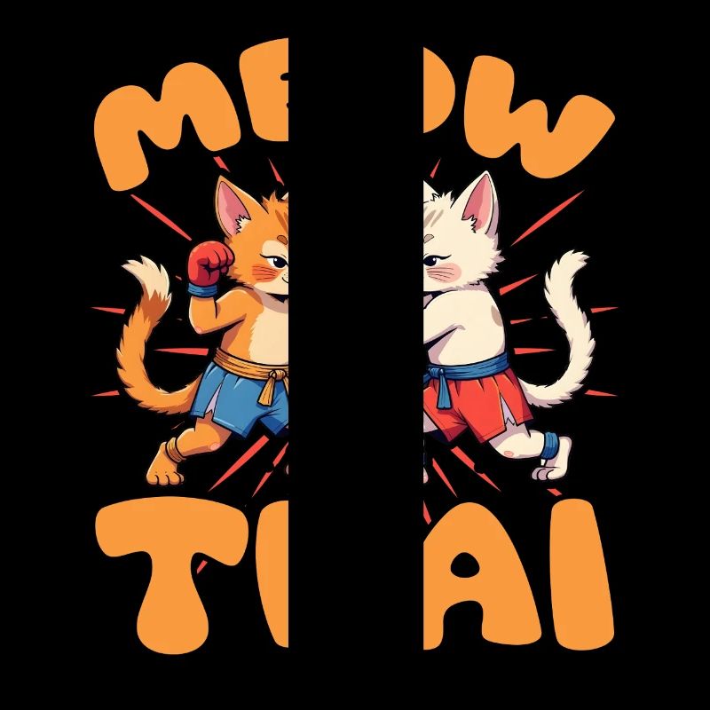 muay thai meow Design pour un muay thai