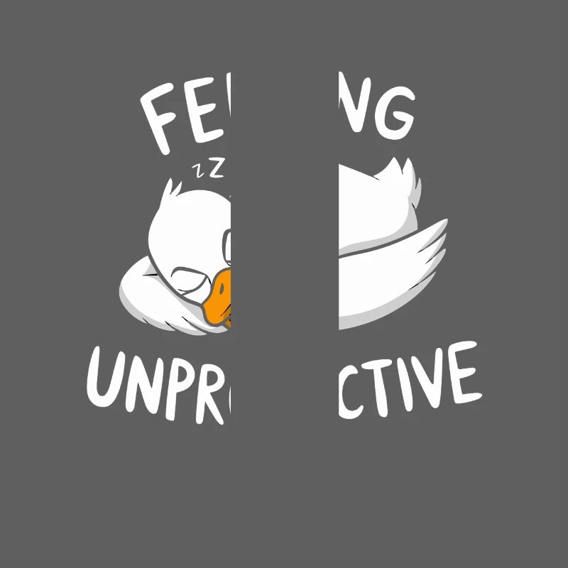 Feeling Unproductive Relaxing Duck