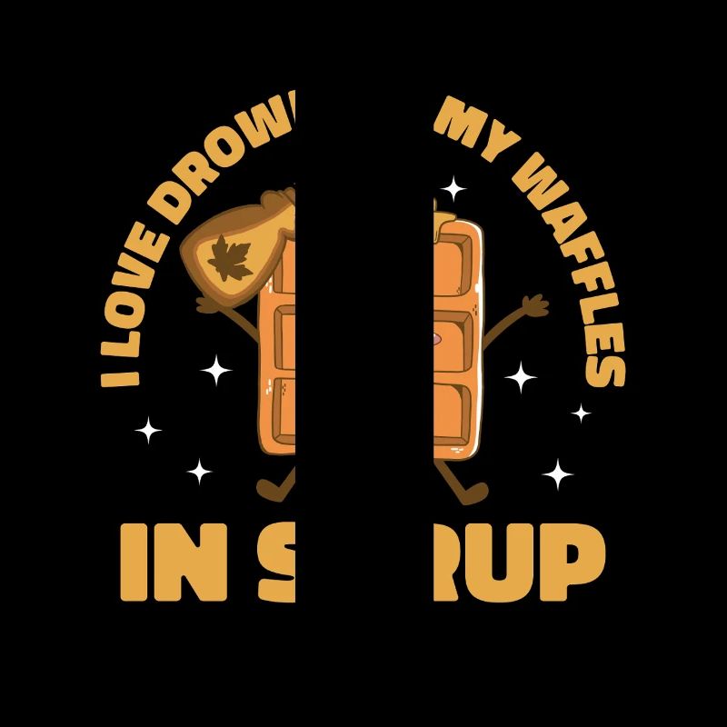 Waffle & Waffle Chef Design Drowning Waffles