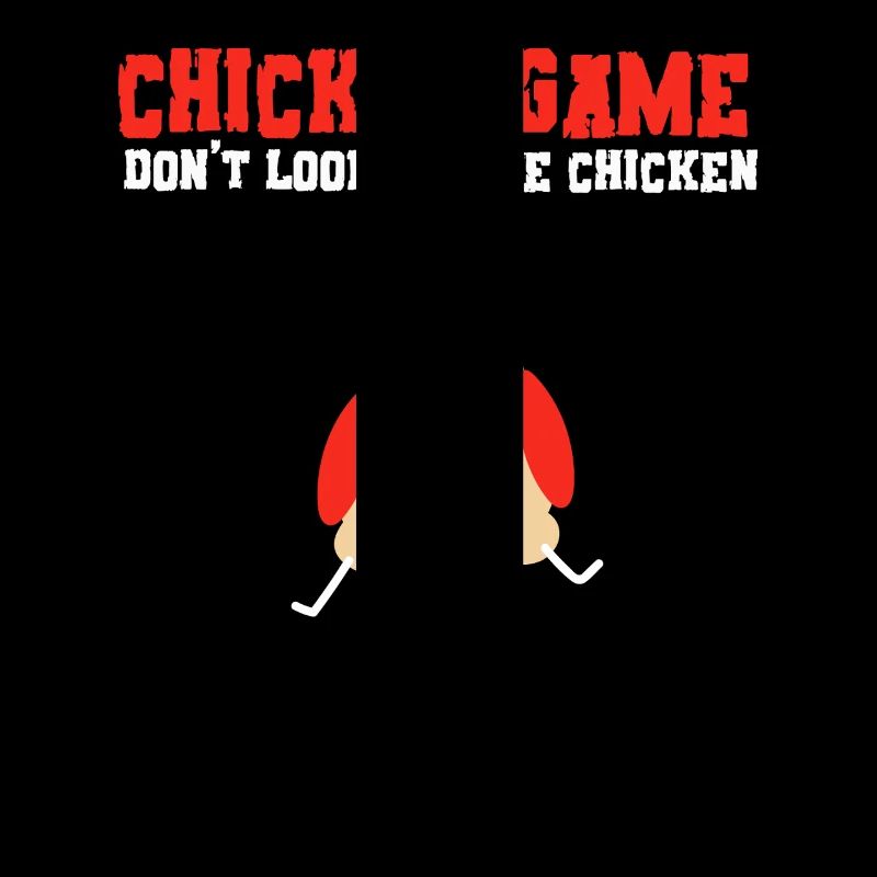 Jeu de poulet Ne regardez pas le jeu de poulet terminé